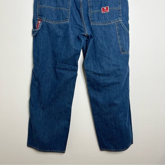 Vintage Tommy Hilfiger Denim Mens Denim Carpenter Jeans Blue Cotton Baggy Sz 38 - Picture 10 of 16